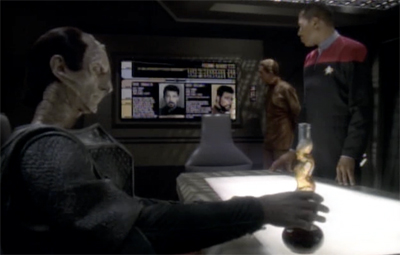 Whoever decided to let Dukat crack open the booze before that briefing was a genius...