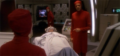 "Yes, the red is to hide the blood stains. Why do you ask?"