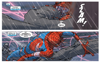 You won't have Spider-Man to kick around any more...