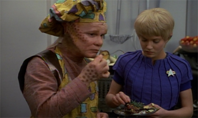 "Hm. It's edible. I can't serve that, Captain."