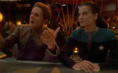 Talking to herself...