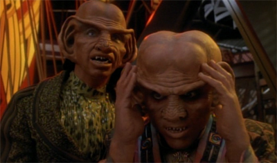 Far from music to Quark's ears...