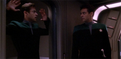 I like to believe that the idea of featuring TWO Julian Bashirs was a rather pointed response to the studio's uncertainty around the character...