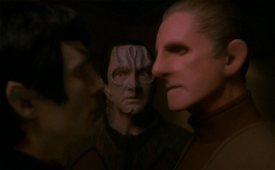 The juxtaposition of the Garak and Tain reunion with the Odo and Lovok reunion is a wonderfully subtle production touch...