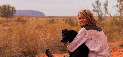 A girl and her dog...