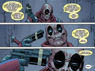 Dead pool enters the... dead pool...