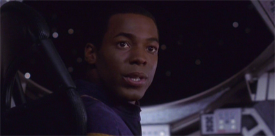 Look, Travis, I like that you get some lines here, but maybe you should fly the shuttlecraft and concentrate on not landing us on a cave-in...