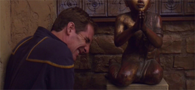 Nothing wounded but his pride...