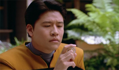 Shipping away at his idealism...