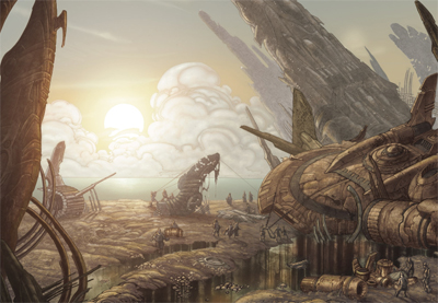 Space ship graveyard...