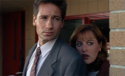 The producers have discovered the most efficient way yet of concealing Gillian Anderson's pregnancy...