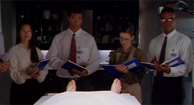 Scully has the FBI's students at her feet...