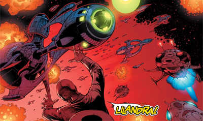 Attack ships on fire...