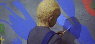 The painting's on the wall...