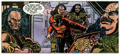 Given his attitudes towards Klingons, Kirk probably should spend less times on the bridge of Klingon Birds of Prey...