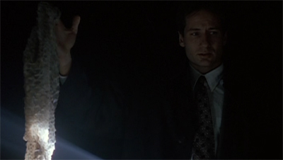 Mulder survives by the skin of his teeth...