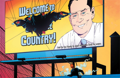 This is his town, now...