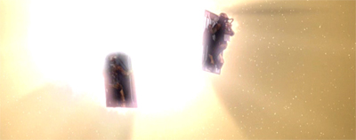 I am disappointed neither Reed nor Archer try to ride the explosion like a wave...