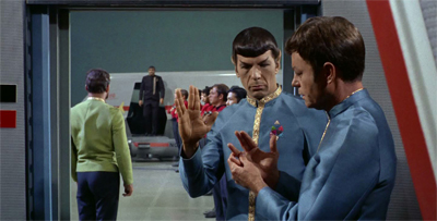 The four-finger salute...