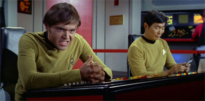 This is not a happy Chekov.