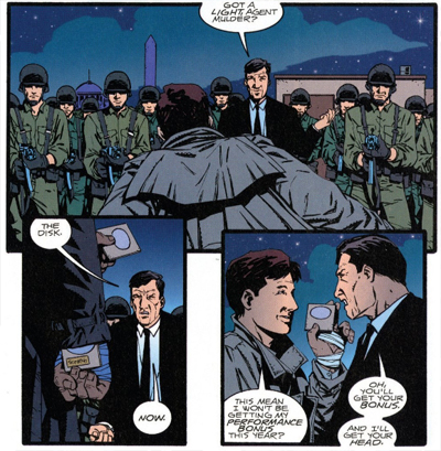 You really think that the Cigarette-Smoking Man would be more concerned with the gigantic other conspiracy at work...