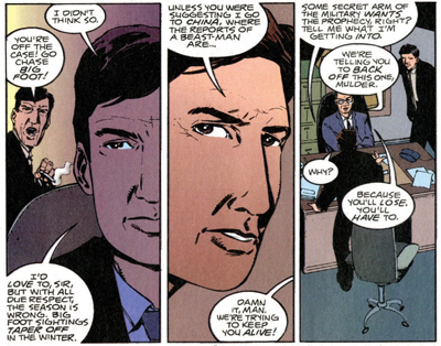 Cigarette-Smoking Man has a lot he wants to get off his chest...