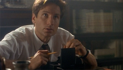 Mulder had to cut through quite some tape to get this case...
