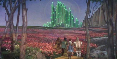 "Gee, Scarecrow, you THINK this is the Emerald City?"