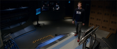 "Gee, this treadmill looks pretty cosmic..."