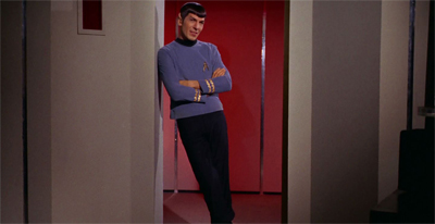 Leonard Nimoy only gets to smile once a year, so the show makes the most of it...