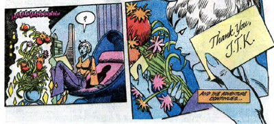 She's got her antennae to the ground...