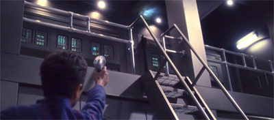 He has a phaser and he's not afraid to use it!