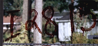 The writing's on the window...