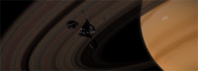 Floating in space...