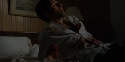 He does make bloody mess of it all..