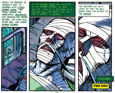 The tear is an inspired touch...