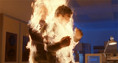 Burning up with guilt...