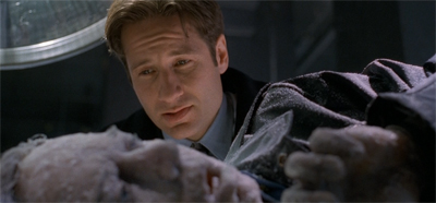 Mulder'd have to be pretty cold to make a pun right now... as cold... as ice.