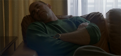 He's all tuckered out. Destroying evidence is hard work.