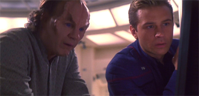 "Oh boy. Well, at least I don't pregnant in this one."