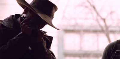 Man with harmonica...