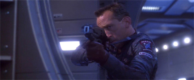 "Hm. Wearing camoflage that works on Enterprise turned out to be a really smart move."