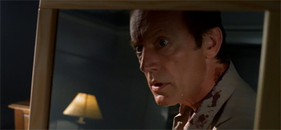 "You've got red on you."