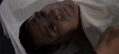 At least it looks like he died happy.