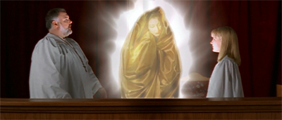 Apparently mary is a big fan of eighties Doctor Who effects...