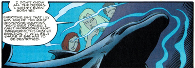 Swimming with dolphins...