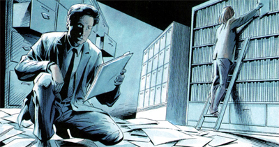 Mulder and Scully meet their arch-enemy: government bureaucracy...