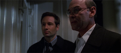 "C'mon, this is more fun than it would be with Scully, right?"