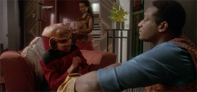 "So, yes, I do somehow outrank Bashir and Dax. Don't ask me how."