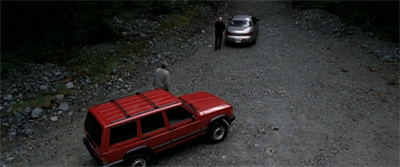 "No, Frank. This is how all old friends meet up, on a deserted road in the middle of the forest. Nothing unwholesome about this."